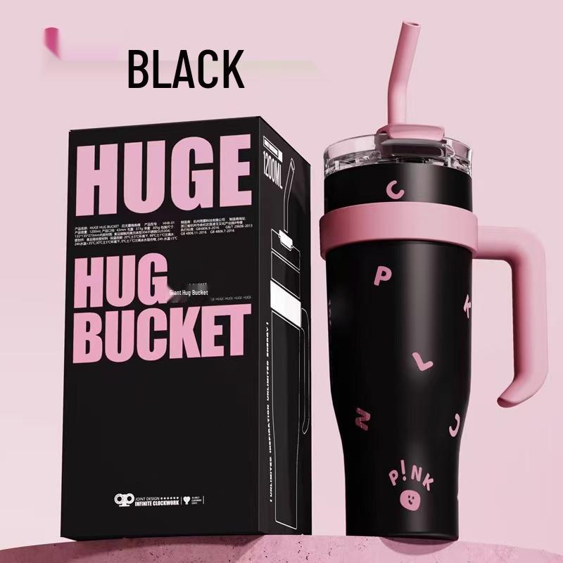 Sanrio Ice Buster Large Capacity Straw Cup - 2025 New Style Jumbo Thermos for Girls