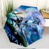 Avatar Print Automatic Open Close Umbrella, Portable Foldable Umbrella, for Outdoor Commute Camping Trip, Ideal Birthday Gift