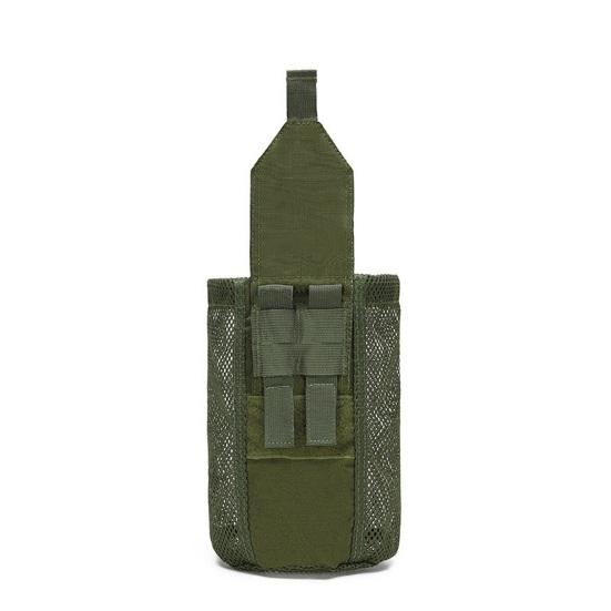 Taktiksel Su Şişesi Kılıfı Taşınabilir Hafif Ağır Hizmet Dış Mekan Aktiviteleri Seyahat Balıkçılık Avcılık Yürüyüş Katlanabilir Su Şişesi Tutucu File Çanta