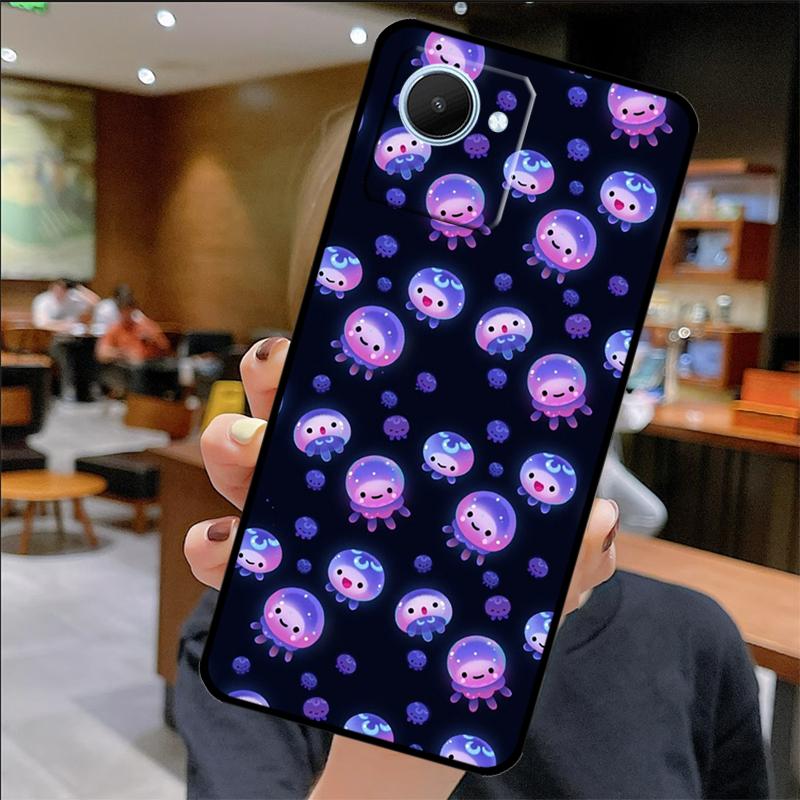 Magiczne etui meduza dla Realme C67 C61 C53 C55 C75 C51 C21Y C25S GT 6 6T 5 GT7 Pro 10 11 12 13 14 Pro Plus