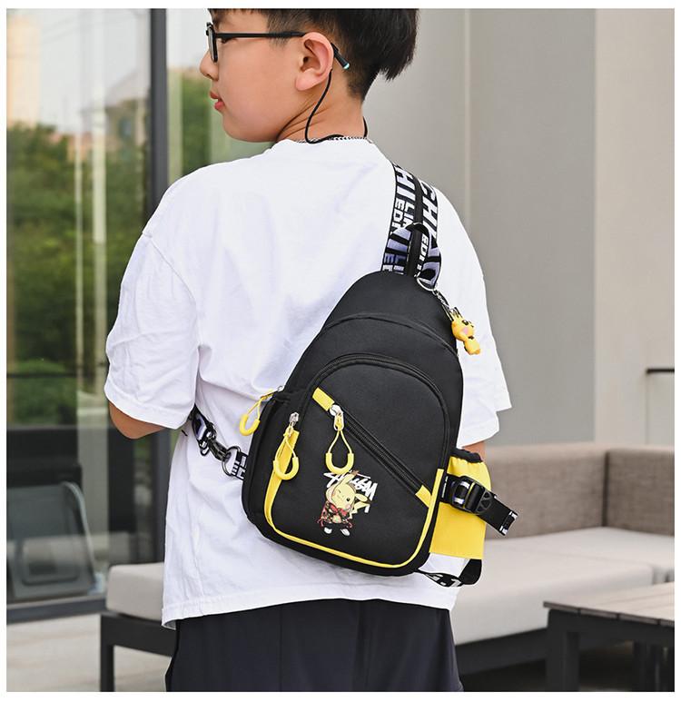Children's Chest Bag Boys Korean Style Trendy Cartoon Crossbody Bag Fashionable