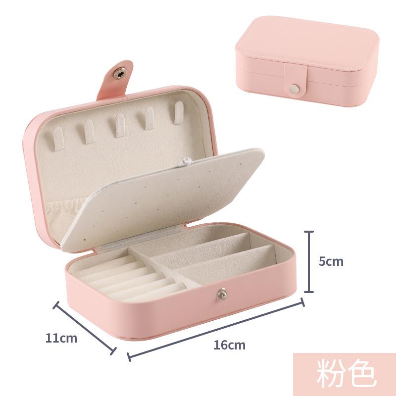 Jewelry Storage Box High-end Double-layer Jewelry Box Jewelry Ring Earring Box Jewelry Packaging Gift Box