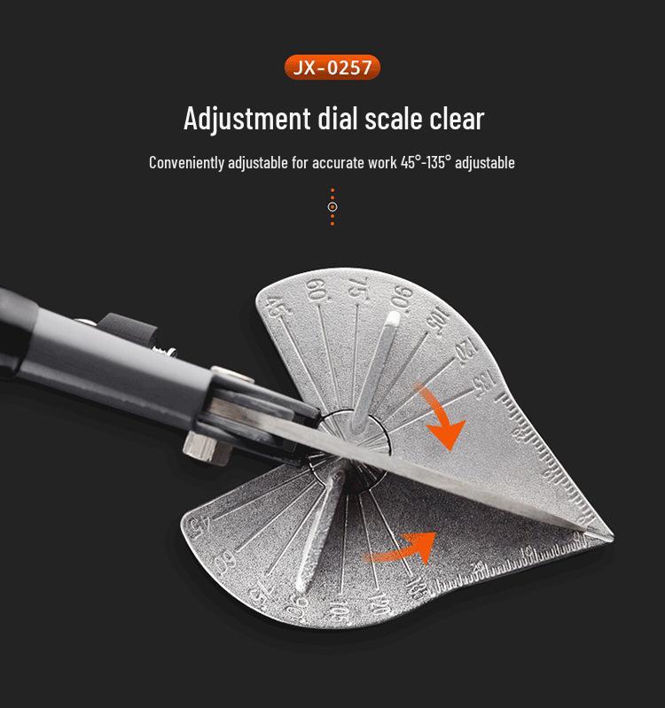 Kyoto Precision Angle Wire Duct Scissors - 45°/90° Flanging Pliers, Snap Strip Cutter for Woodworking & Electricians
