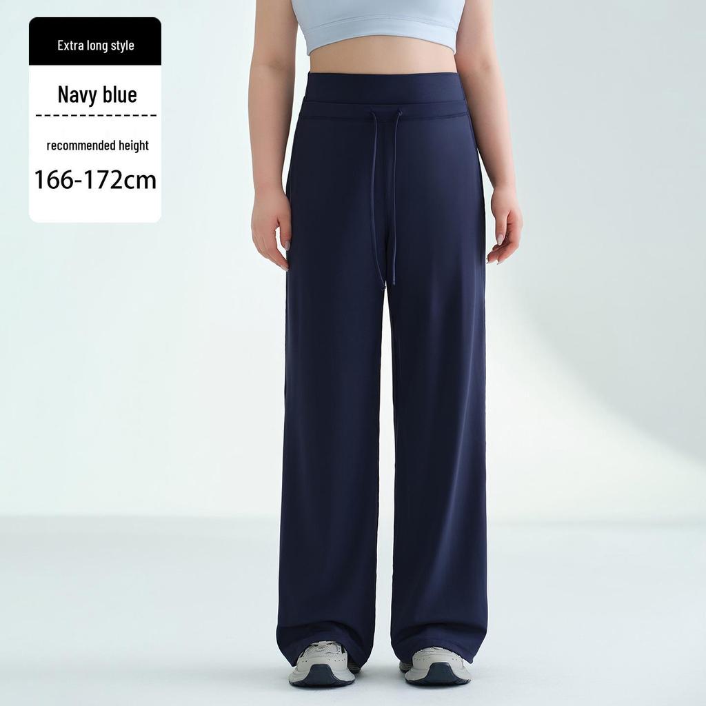 Women's Fleece-Lined Wide-Leg Sports Pants: Loose Fit, Plus Size (up to 220 Jin), Perfect for Running, Yoga, and Fitness.