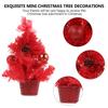 Mini Christmas Tree Decor Desktop Artificial Xmas Tree For Home Office Restaurant Pvc Fire-Resistant Holiday Decoration