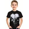 Abbigliamento per Bambini T-shirt da Ragazzo Manica Corta Stampa Teschio 3D Abbigliamento Estivo per Bambini Streetwear Creativo alla Moda Girocollo Abbigliamento per Ragazze