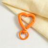Colorful Heart-Shaped Keychains: DIY Jewelry Accessories with Spray-Painted Spring Clasps and Zinc Alloy Jump Rings