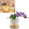 Verstellbare Flexible Zweiglampe Blume Tischlampe, 3 Farben Orchidee Nachtlicht, Wiederaufladbar Kabellos Touch-Dimmbar Künstlich Elegant Geschenk für
