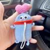 Hand-Crocheted Car Key Fob Cover, Big Mouth Key Protector, Cute Yarn Keychain for Car Keys, Unique Handmade Gift Car Key Cases