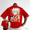 2026 ONE PIECE Mens Summer Cotton Tshirt New Gear 5 Luffy Anime Printed Street Trendy Loose Casual Y2K Parent Child Top