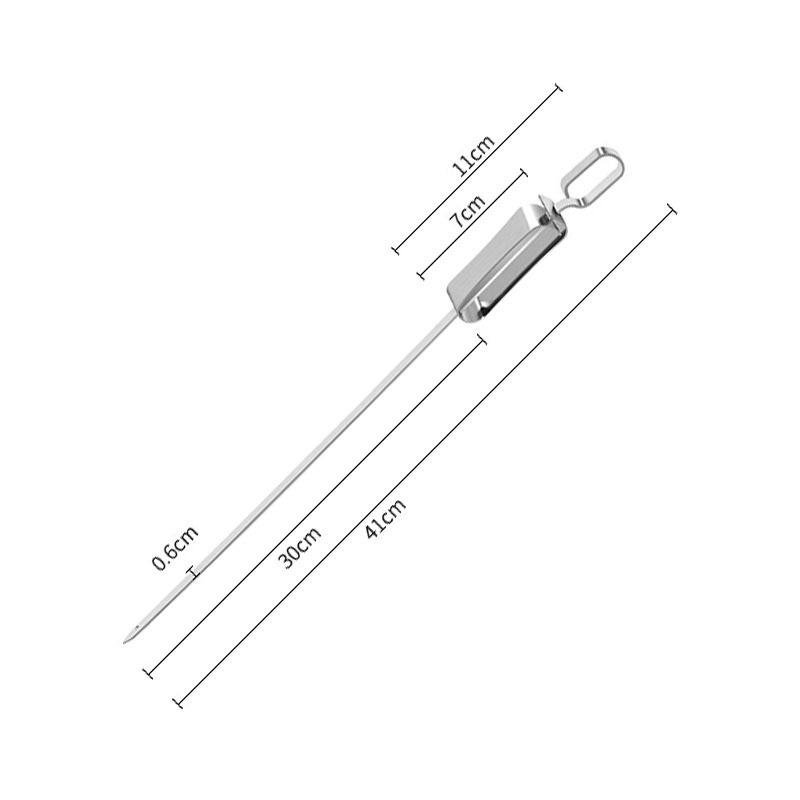

Шашлыки из нержавеющей стали, 3 металлических шампура для барбекю с когтями, многоразовые чёрный