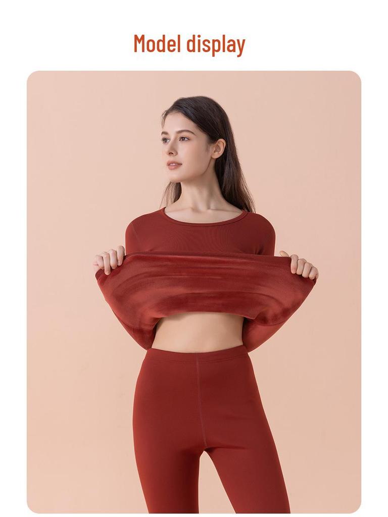 Damen Ultraweiches Thermounterwäsche-Set: Fleecegefüttert, extra dick, wärmeerzeugender Samt für Winter 2025.