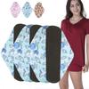 5pcs Menstrual Pads Washable Reusable Leakproof Bamboo Charcoal Panty Liners for Women  Size