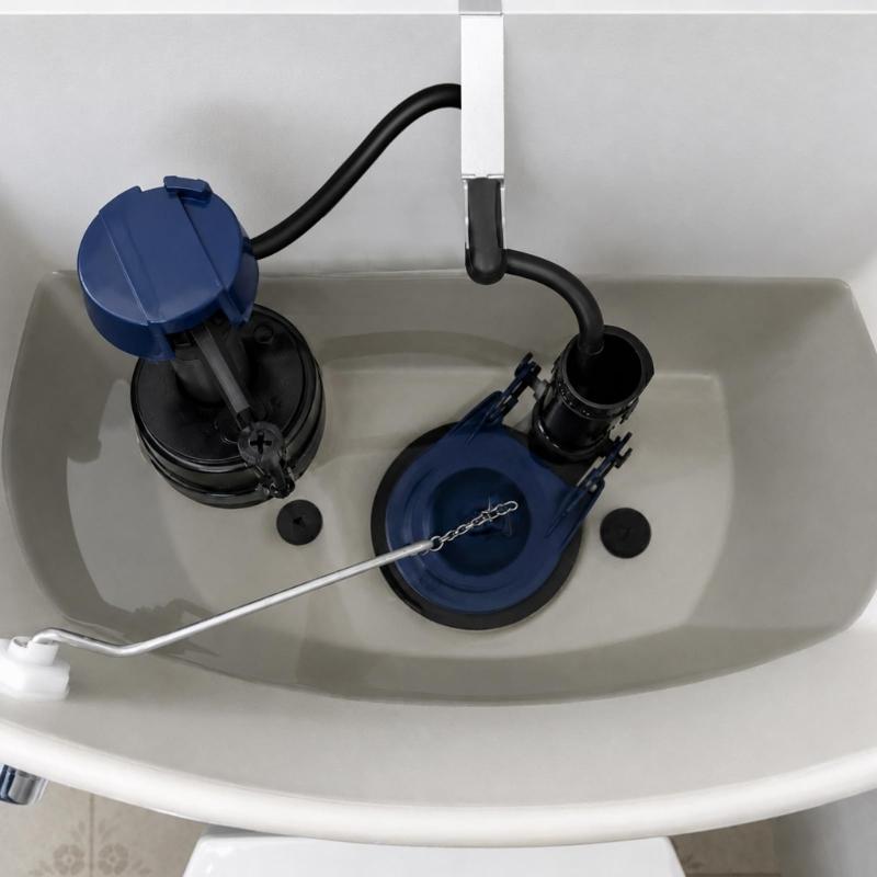 Overflow Refill Tube for Toilet Tank, 15.1 in EPDM Replacement Hoses with 2 Steel Clip for Worn Tube Routing Repair Use
