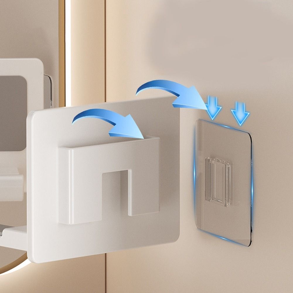 Space Aluminium Hair Dryer Holder Wall Mounted Hairdryer Stand Toilet Blower Holder  Bathroom