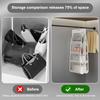 6 Pocket Hanging Handbag Organizer For Wardrobe Closet Gray Waterproof Storage Bag Door Wall Clear Sundry Bag With Hanger Pouch