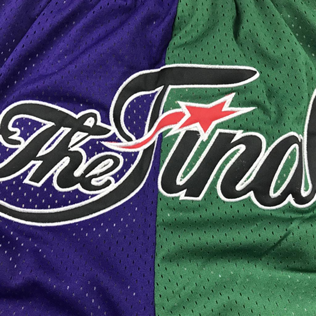 Celtics Retro Embroidered Drawstring Cropped Basketball Shorts Training Shorts