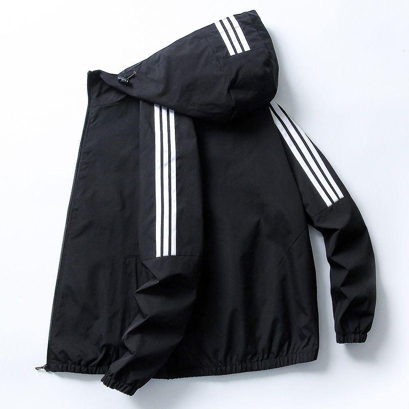 

Летняя куртка, мужская тонкая свободная куртка, студенческий модный повседневный топ с защитой от солнца в корейском стиле 4XL