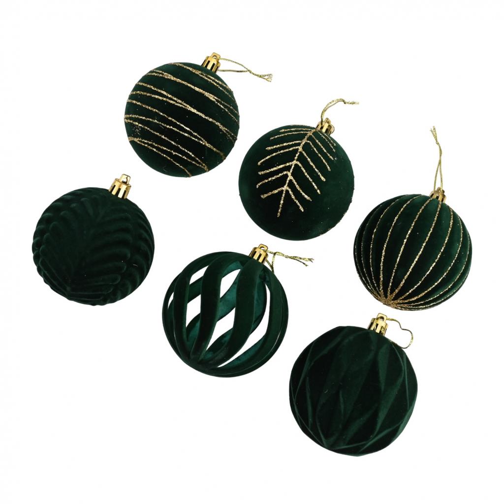 Piękny wisiorek do Twojego imprezowego zestawu 6 bombek choinkowych