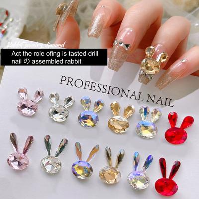 Stylish Nail Rhinestones Three-dimensional Colorful DIY