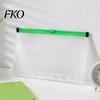 Student Document Holder 8 Pcs A4 A5 B6 A8 Binder Pockets, 6/11 Hole Clear Plastic Zipper Paper Storage Envelope Pouch Organizer, Loose