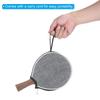 PATIKIL Table Tennis Paddle Case 2 Pieces Table Tennis Racket Case Half Soft Cover Container Bag for Sports Accessories Gray