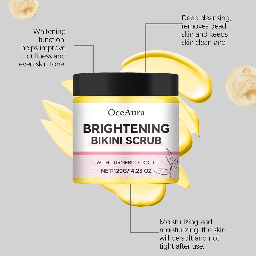 Oceaura Gentle Body Scrub For Smooth Silky Skin Hydrating Exfoliating Formula 120g