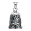 Saint Benedict Motorcycle Guardian Bell Retro Biker Good Luck Charm Religious Cross Key Chain