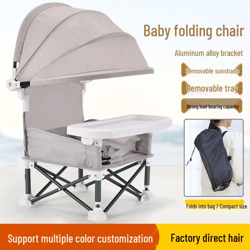 Portable Foldable Sunshade for Baby and Children's High Chair