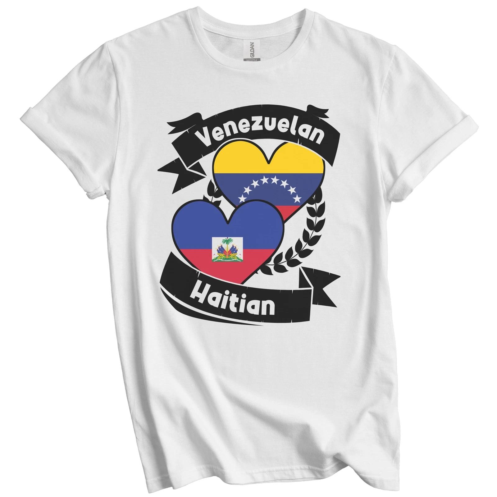

Venezuelan Haitian Heart Flags Venezuela Haiti T-Shirt M