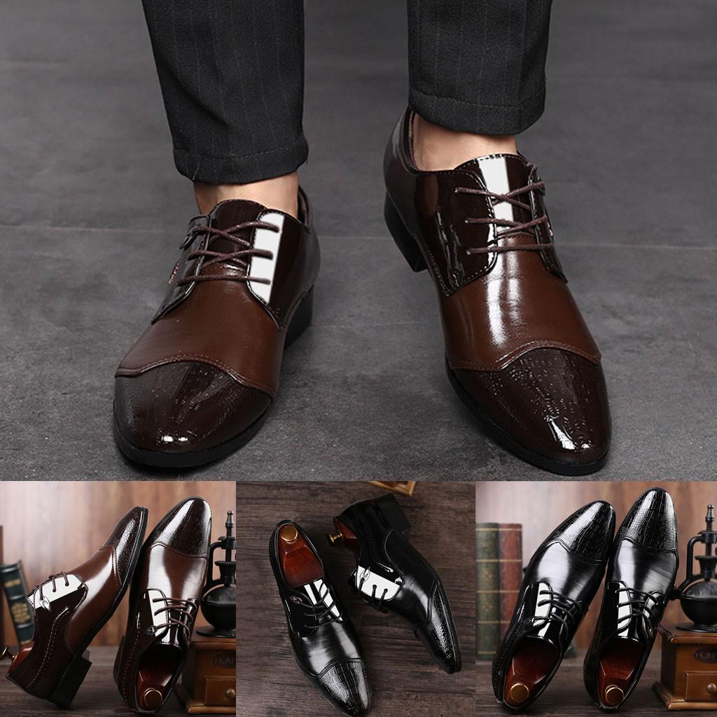 Joliann hombres encaje zapatos de cuero de negocios zapatos cómodos zapatos  de novia zapatos de traje masculino comprar a buen precio — entrega  gratuita, reseñas reales con fotos — Joom