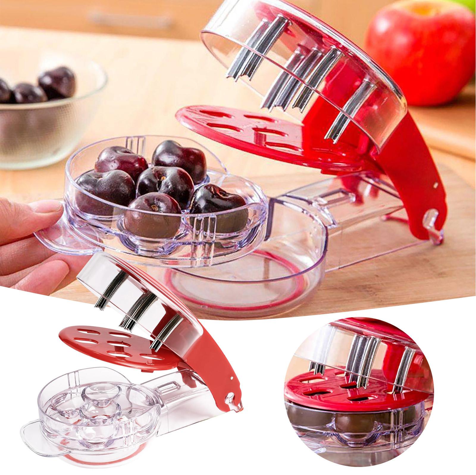 

Kitchen Tools Fruit Seed Remover Multifunctional Stainless Steel Seed Extractor 6 Hole Portable Easy To Use Remover Gadgets арбуз красный