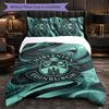 Biancheria da Letto a Tema Hibernian FC Set 3 Pezzi Copripiumino Biancheria da Letto Decorativa Per Stanza Adolescenti Decorazione Casa