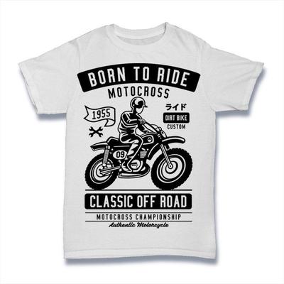 Tričko Born To Ride. 100% bavlněné prémiové tričko NOVINKA