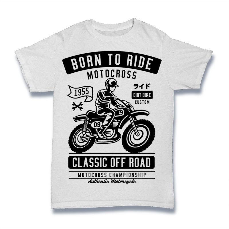 

Born To Ride T-Shirt. 100% Cotton Premium Tee NEW 2XL