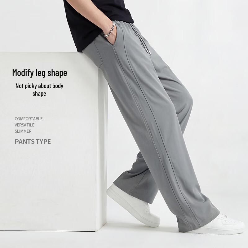 Jeanswest Men's Summer Stretch Loose Straight Casual Pants