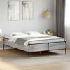 Bed Frame in Grey Sonoma 120 x 190 cm Made of Engineered Wood and Metal