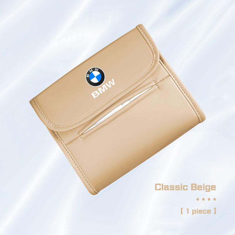 Leather Car Hanging Tissue Box Back Seat Napkin Storage Paper Bag for BMW E39 E46 E60 E70 E90 E91 E92 F10 F40 G60 X1 X3 X4 X5 X6 WQ1