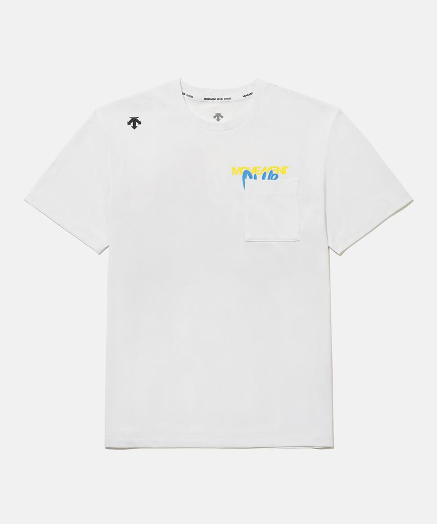 DESCENTE Movement Back Graphic Short Sleeve T-Shirt White Sr223Ets59