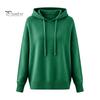 Hooded Tops Women Sweater Adjustable Drawstring Long Sleeve Knitting Casual Loose Fit Solid Color Pullover Knitwear Daily Wear Breathable