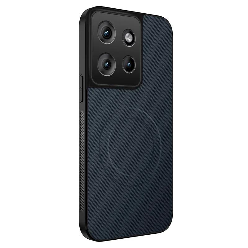 

Чехол для Motorola Moto Edge 50 60 Fusion 50 Pro 50 Ulltra Neo для беспроводной магнитной зарядки Magsafe, противоударный чехол из углеволокна Moto Edge 50 синий