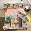 Cute Spy X Family Anya Duvet CoverAnime Spy Family Bedding SetBoys Girls Single Twin Queen Size Quilt Cover