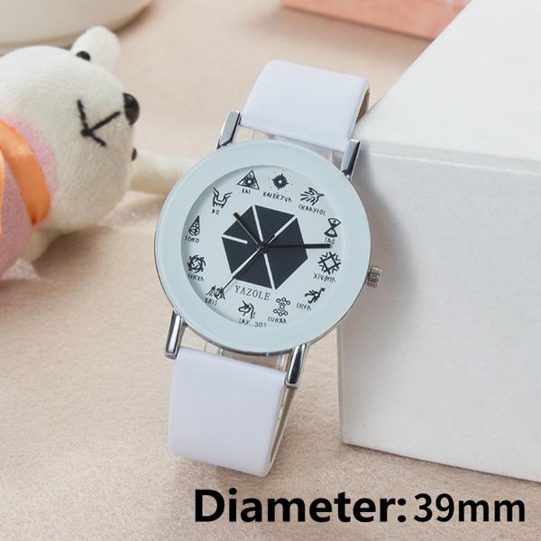 

Простые модные часы Exo Uniex, студенческие часы, подарок на фестиваль A-39mm белый