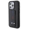 BMW Bmhcp15Lgspcck iPhone 15 Pro 6.1 Schwarz/Black Hartschalen-Case Griffständer Glatt & Carbon