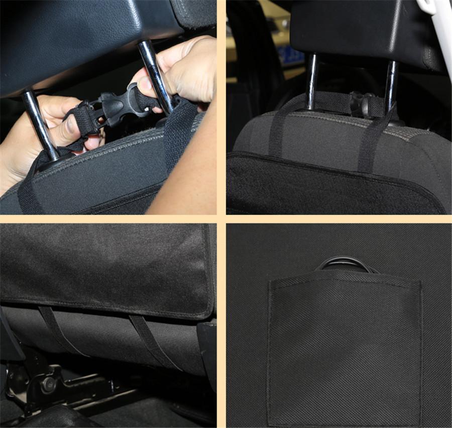 Car Seat Bag Organizer Storage iPad Phone Holder Multi-Pocket Hanging 4 USB Port