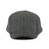 Men's Herringbone Wool Blend Newsboy Cap  Vintage Flat Cap for Casual/Cool Weather (5 Color Options)
