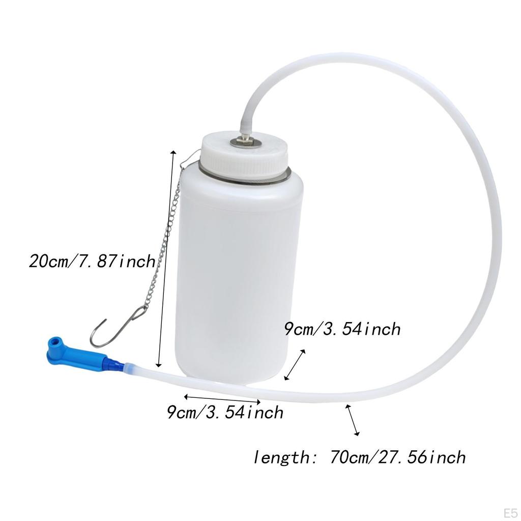 Bremsenentlüftungsflasche 1L Flüssigkeitsentlüftung mit Aufhängehaken für Fahrzeug