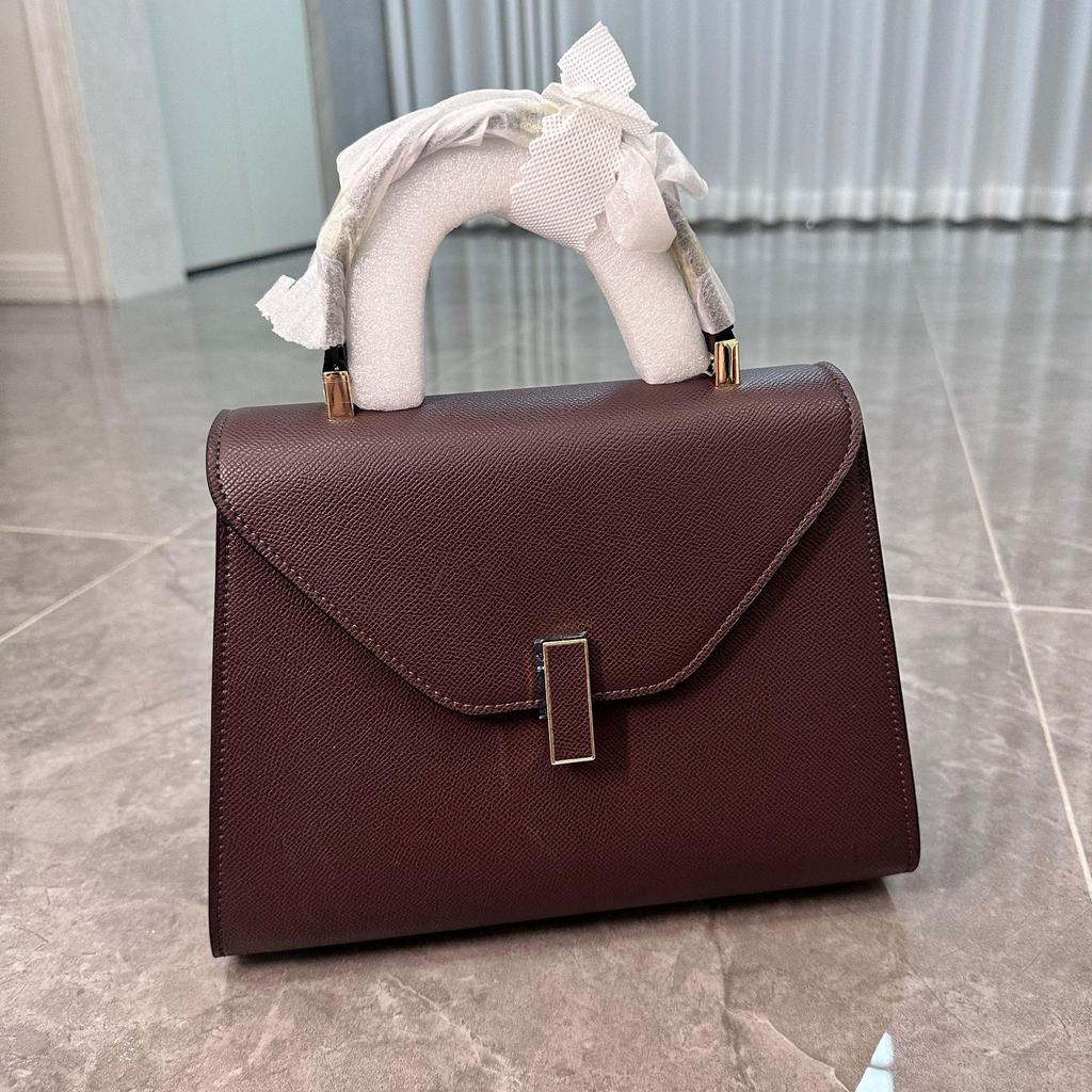 "Valais Valextra Iside Mini Shoulder & Messenger Bag - Palm Pattern Cowhide (Inspired by Liu Yifei)"