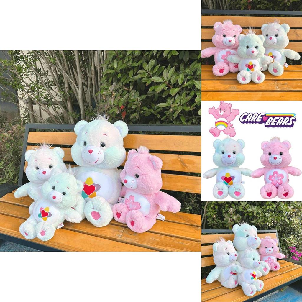 Carebears Plüschtier mit Regenbogenherz und Kirschblütendesign Weicher und bequemer Stoff