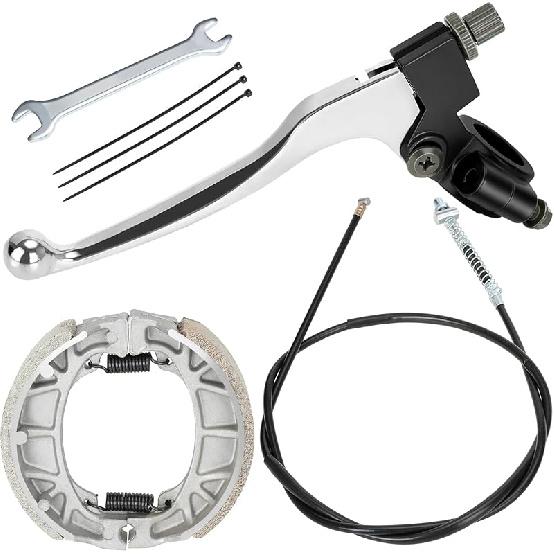 YOXUFA Mini Bike Brake Lever Kit Drum Brake Cable Shoes Replacement For Coleman CT200U CT200U-EX BT200X Baja Warrior Heat MB200 Massimo Axis M200